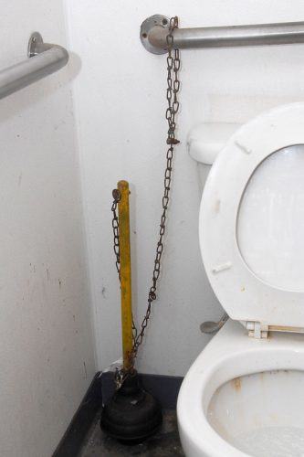 Chained Toilet Plunger