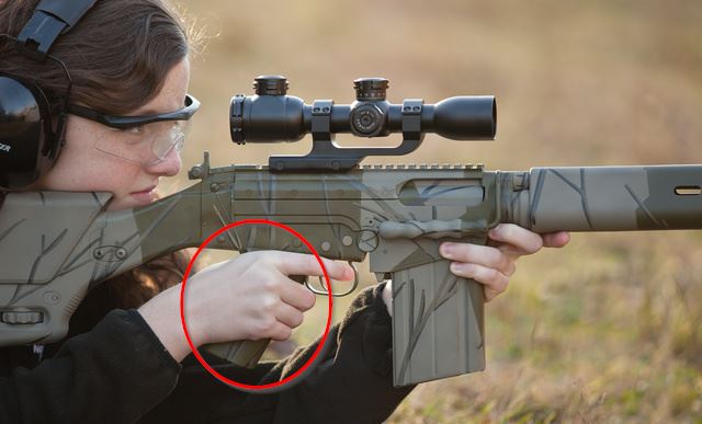Rifle with pistol grip