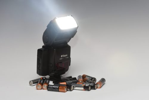 Flash With Base and Batteries