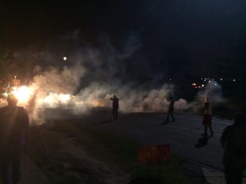 Tear Gas In Ferguson