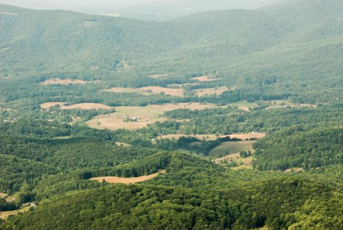 Hazy View of Valley