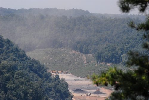 View of Worksite From Overlook
